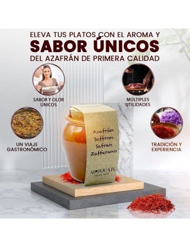 Saffron select Al-Júcar handmade pottery 1 g