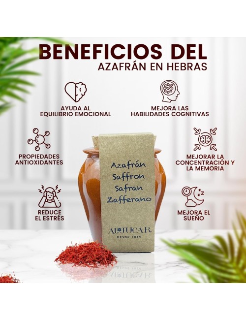 Saffron select Al-Júcar handmade pottery 1 g