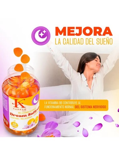 Gummies with saffron, metatonin and vitamin B6