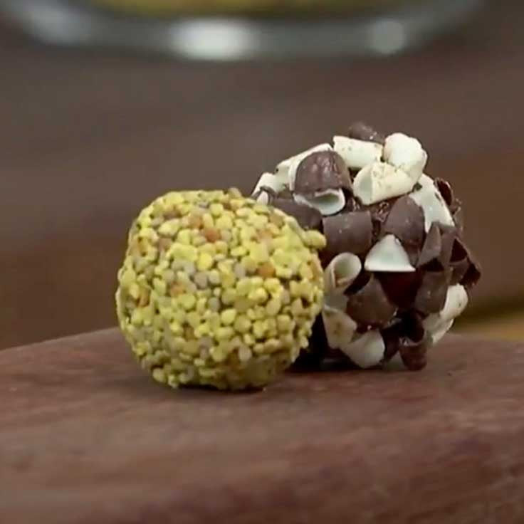 Trufas con Miel de Azafrán