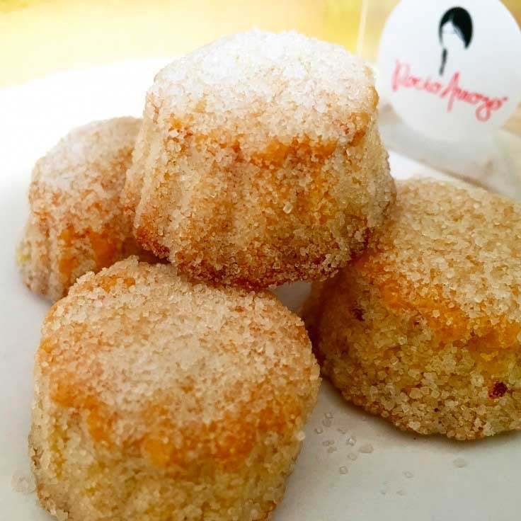 Mantecados de naranja y azafrán Karkom
