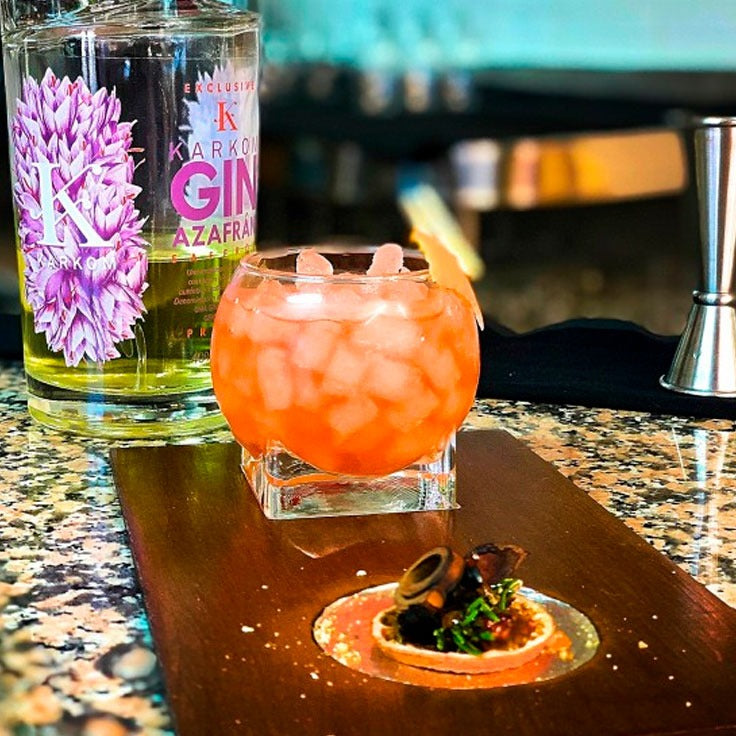 Cóctel "Saffron smoke"