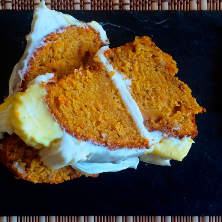 Tarta de zanahoria con frosting de queso