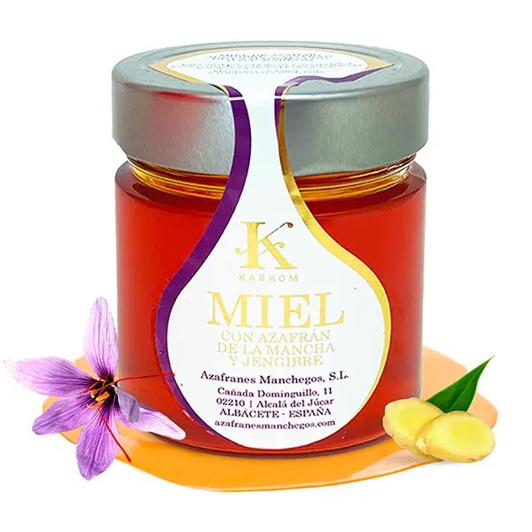 Miel con Jengibre y Azafrán